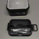 Cordless Electric Lunch Box for Adults, Men & Women Rechargeable Self-Heating Food Warmer with 1.2L SS Container, Battery-Powered Heated Lunch Box, Perfect for Work and Travel Use (Grey) 