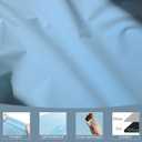 Table Cloths Disposable 6 Pack Light Blue, 108x54 Inch Blue Plastic Tablecloth Waterproof Rectangle Table Covers for Wedding, Birthday, Bridal Shower, Graduation, Prom, Disco & Party Supplies