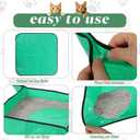 5 Packs Portable Travel Litter Box for Cats,26x26 Inches Foldable Litter Box for Travel,Waterproof Litter Box Mat with Storage Bag for Car Plane Hotel