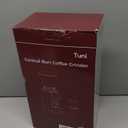 Tuni G1 Conical Burr Coffee Grinder, 48 Grind Settings Anti-static Burr Mill, Precision Electronic Timer and LED Touchscreen for Espresso/Drip/Cold Brew/French Press, Stainless Steel, Silver