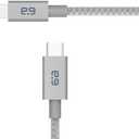 PureGear USB C to Lightning Cable, Braided Apple MFi Certified Charging Data Sync Cable Support Power Delivery and Type C Chargers for iPhone 14,14ProMax,13,13Pro,12,SE,iPad, Metallic Space Gray(4 FT)