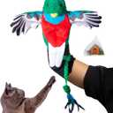 Milunova Pupr Pals Cat Wrestling Glove (Catnip Infused) Hand Puppet Toy with Tough Padding for Safe Interactive Play, Protection to Stop Kitten Scratching Hands; for Boredom-Busting Exercise