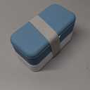 monbento - Bento Box Adult MB Original blue Denim - 2 Leakproof Compartments - Stackable Lunch Box Perfect for Work/Picnic/Sports - BPA Free Food Containers - Microwave & Dishwasher Safe - Blue (34 Floz)
