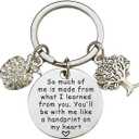 XYBAGS Teacher Appreciation Keychain Gifts for Women, Teacher Keychain Teacher Jewelry Gifts, Christmas Graduation Gifts for Teachers (Style F)