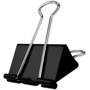 Extra Large Binder Clips 2.4 Inch(48 Pack), Upgrade Large Binding Clips Jumbo Paper Clips, Heavy Duty Big Clamps for Office and Home Supplies, Black
