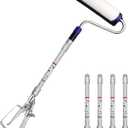 Airless Paint Sprayer Roller Inner Feed for High Pressure Airless Spray Gun with Wand Power Wall Brush Self-Priming Paint Roller 11.8 inch Extension Pole