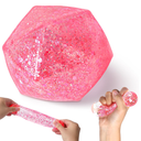 Stress Cube Squishy Stress Balls for Adults and Kids, Ice Squishy Sugar Stress Ball Sensory Fidget Toys, Slow Rise Squeeze Cube for Anxiety Relief, Sugar Stress Cube for Hand Exercise (Cyan)