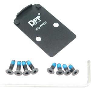 DPP Titanium Adapter Plate Compatible with SIG P320 with Romeo 1 Pro Optic Ready Cut and Holosun 407C/507C/508T Trijicon RMR/SRO