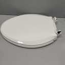 KOHLER K-7315-96 Cachet Quick-Release Elongated Toilet Seat, Quick Attach Hardware, Easy to Clean, Color-Matched Plastic Hinges, Biscuit