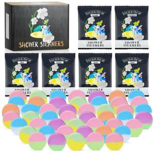 43pcs Aromatherapy Shower Steamers - Relaxation Birthday Christmas Set for Women and Men, Shower Bombs Tablets for Stress Relief and Self Care, Luxury Home Spa