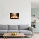 CCWORKERRY The Ten Commandments Wall Art 10 Commandments Pictures Wall Decor Bible Verse Painting Canvas Art Christian Artwork Prints Religious Church Room Living Room Decor Frame (gold,12W x 18L)