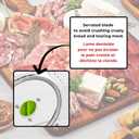 Starfrit Deli Slicer - Slices Meat, Cheese, Bread - 6.5" Stainless Steel Blade - Adjustable Thickness Knob - Nestable for Easy Storage | 2-in-1 Fruit and Vegetable