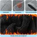 Cierto Winter Knit Beanie Hat Gloves Set for Men Women, Neck Warmer Scarf and Touch Screen Gloves