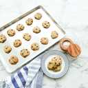 Nordic Ware Extra Large Baking Sheet, 21 x 15 inches, XL Big sheet pan Natural Uncoated Aluminum, Reinforced Steel Rim Prevents Warping, 1pk Big Sheet, 1-pack