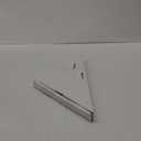 10" Brushed Nickel Corner Shower Shelf, No Drill 304 Stainless Steel Recessed Shower Shelves Grout in Corner Tile Bathroom Shelves for Tiled Wall,2 Pack