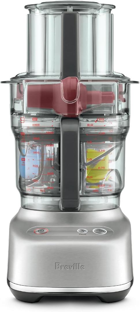 Breville BFP638 Paradice 9 Cup Food Processor and Dicer, Small, Brushed Stainless Steel