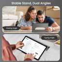 MoKo for Google Pixel Tablet Case 2023, Foldable Design, Ultra Thin Slim Leather TPU Back Full Protector Trifold Stand Cover Case for Pixel Tablet, 11inch, Gray