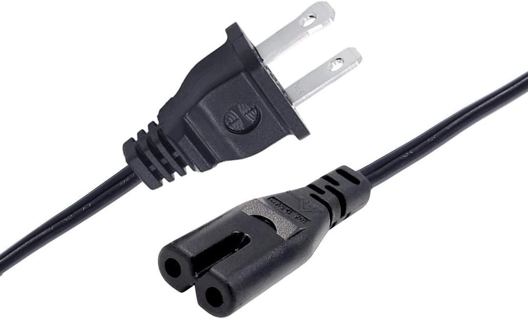 2 Prong Power Cord for Bose Bass Module 500 700 Subwoofer Replacement Power Cord 8ft IEC C7 AC Cable