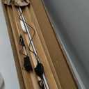 TACAHE Minimalist Corner Floor Lamp - 2700K-6500K Dimmable LED Night Light - Modern Standing Mood Lamp with Remote Control for Living Room, Bedroom - 57" 12W - Black - Pack of 1