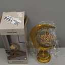 Ramadan Decorations Moon Lamp, Ramadan Decorations for Home, Crescent Moon and Star Lamp for Eid Mubarak Decor, USB & Battery Dual Powered Enchanted Lunar Night Light for Table Decor