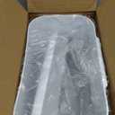 Compost Bin Kitchen for Countertop or Under Sink, 2.6 Gallon Hanging Small Trash Can with Lid, Garbage Can for Cabinet Door, Indoor/ outdoor Food Waste Bin for Kitchen, Bathroom, RV, Office, White