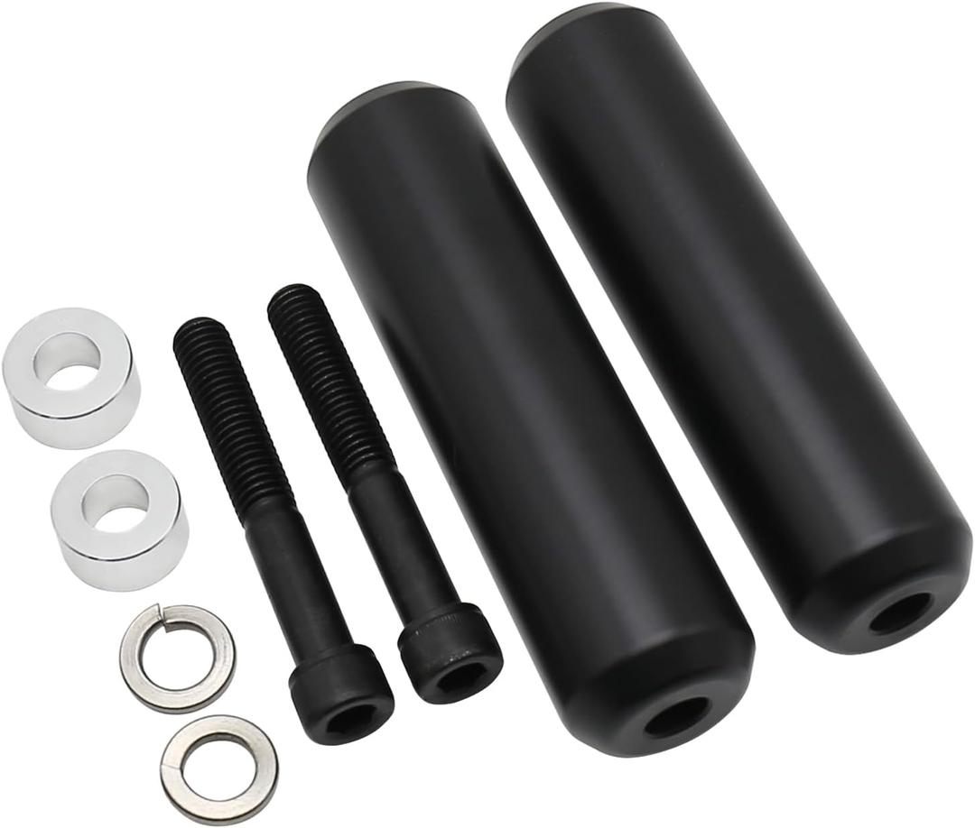6.5" Upper Shock Mount Frame Sliders Falling Crash Protector Guards Falling Side Protector No Cut Kits Fit for Sportster XL883 XL1200 2004-2022(Smooth Style)