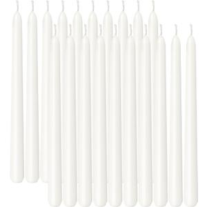Viyffo Taper Candles, 12 Inch, 20 Pack, White Unscented, Dripless & Smokeless Design, Up to 8-Hour Burn Tall Candlesticks for Wedding, Dinner & Home Decor