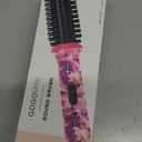 CALISTA GoGo Mini Heated Round Brush | Curl, De-Frizz, and Style Hair with the Mini 7 Styling Tool | Heats to 365F | Perfect for Travel | Dual Voltage | Compatible for Most Hair Types (Pink Petals)