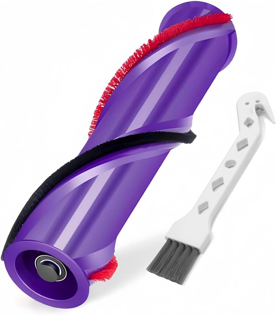 Replacement Brush Roller for Dyson V8 Cordless Vacuum Cleaner, Brush Bar Assembly Compared to Part 967485-01 (4 Prong Drives & No Screw)