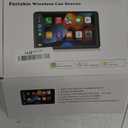 Car Stereo Screen with Wireless CarPlay Android Auto, 7 Inch Portable Bluetooth Touch Screen Compatible Apple CarPlay Android, Screen Mirror, Live Navigation, AirPlay, Aux (7 Inch)