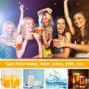 Gerrii 48 Pcs Clear Plastic Tumblers Drinking Cups Reusable Unbreakable Juice Acrylic Glasses Dishwasher Safe Plastic Glasses for Adults Picnic Party Kitchen (8 oz,Classic)
