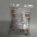 36 Pcs 12x75mm Clear Test Tubes Scientific Experiment Tubes Transparent Plastic Test Tubes Lab Sample Tubes Beads Storage Tubes with Cork Stoppers for Jewelry Seed Beads