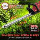 Givilo 20.4" Hedge Trimmer Cordless Compatible with Milwaukee M18 Battery