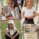 Oakgarden Girls Cap Sleeve T-Shirts Kids Ribbed Knit U-Neck Tops Fitted Short Sleeve Shirts Cute Summer Basic Tees 11-12 Years (White)
