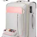 Softside Expandable Carry On Luggage, 20in Carry on Suitcase with Wheels