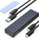 ORICO M.2 NVMe/SATA SSD Enclosure - USB 3.1 Gen 2 (10 Gbps) Support UASP for M.2 NVMe/SSD Size 2230/2242/2260/2280