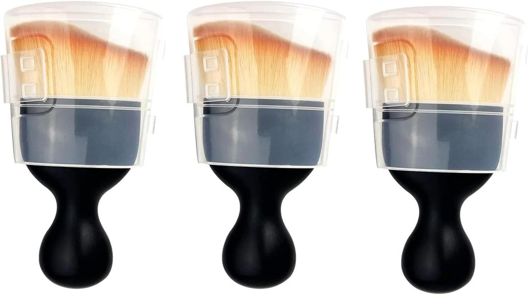 XIGUA Car Brush, Car Interior Cleaning Tool, Car Cleaning Brush Dust Collectors, Curved Design Dirt Dust Clean Brushes, Engine Compartment and Dashboard(3 PCS)