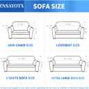 ZNSAYOTX 1 Piece Jacquard Couch Covers for 3 Cushion Couch Living Room High Stretch Sofa Cover Pets Dogs Friendly Anti Slip Thickened Slipcovers Furniture Protector (Sofa, Dark Grey)