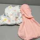 ZIGJOY Sleep Sack Swaddle 1.0 Tog Baby Wearable Blanket 100% Cotton Baby Swaddle Blanket for Newborns 0-6 Months Ocean&Pink