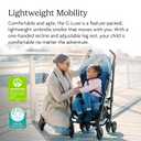 UPPAbaby G-Luxe Umbrella Stroller/Lightweight Design for Easy Travel/One-Step Fold + Recline/XL Basket + Canopy/Cup Holder Included/Greyson (Charcoal Mlange/Carbon Frame)