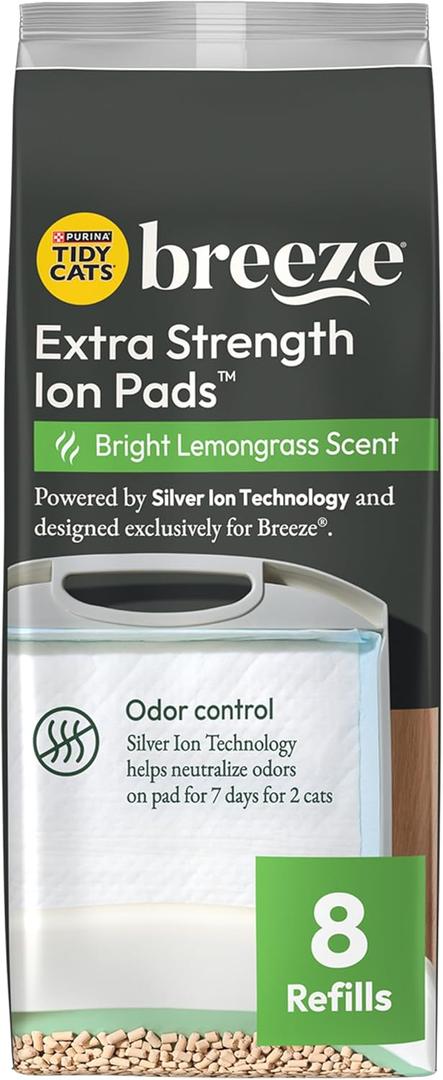 Purina Tidy Cats Cat Litter Breeze Pads Refill Pack Multi Cat Litter Pads - 8 ct. Bag
