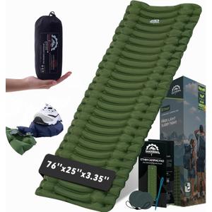GearDoctors Ether Ultralight Sleeping Pad 17.5oz  Compact Camping Air Mattress  Inflatable Sleeping Mat for Backpacking, Hiking, Tent, Outdoor Travel