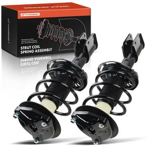 A-Premium Front Complete Struts Compatible with Mercedes-Benz [AWD] C230 2008-2009, C250 2010-2012, C300 2008-2014, C350 2008-2014 - 2x Replacement Suspension Shock Absorber with Coil Spring Assembly