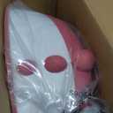 ANGELBLISS Baby Potty Training Toilet Seat with Soft Cushion Handles, Haute Collection, Double Anti-Slip Design and Splash Guard for Boys and Girls (Dark Pink)