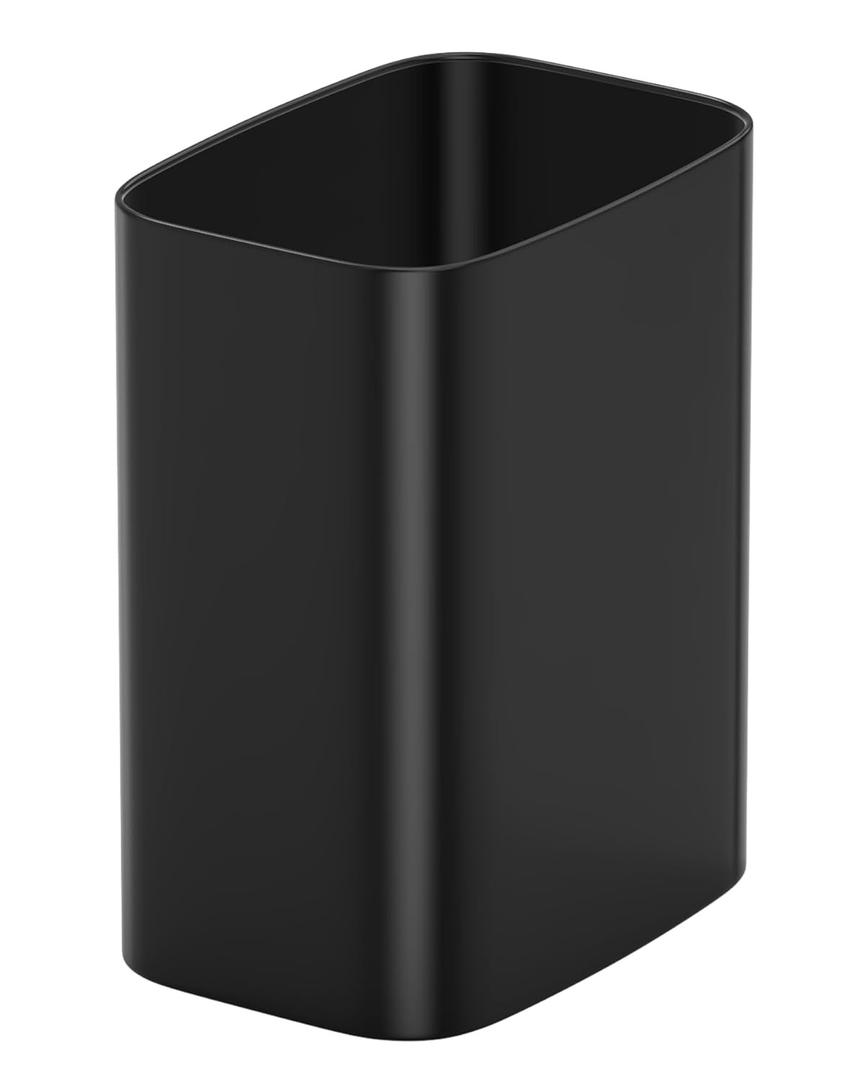 Cesun 3.4 Gallon Bathroom Trash Can, Small Office Garbage Can, Slim Metal Waste Basket for Bedroom, Dorm, Toilet, Near Desk, Under Sink, RV (Black)