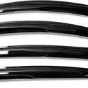 munirater Window Visors Rain Guard Wind Vent Shade Deflector Replacement for 2013-2019 Nissan Sentra Sedan 4-Piece Set Black