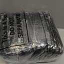 Boao 24 Pcs Black Plastic Rectangular Tablecloths, 6 Ft, 72 x 30 Inch, Windproof, Waterproof, Elastic Fitted, Disposable & Reusable, Ideal for Indoor/Outdoor, Camping, Picnic, Parties