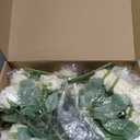 Artificial Roses Bouquets - 8 Bundles Fake Silk Flowers Realistic Faux Florals Bulk for Wedding Bridal Party Baby Shower Event Home Arrangements Centerpieces Decorations (Champagne)