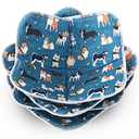 Cunhill Microwave Bowl Holders 4 Pcs - Multipurpose Hot Heat Proof Plate & Pot Holders for Kitchen Supplies (Dog Style)