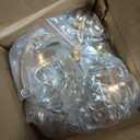 KEHAIL Metal Crystal Candle Holder Set of 3 - Elegant 5-Arm Metal Tea Light Centerpiece with Shining Crystal Bowl, Wedding Anniversary Table Decor for Dining, Party (Gold, 2 Pcs 3 Arm)